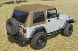 Jeep Wrangler Soft Top - Rugged Ridge - Bowless XHD - Spice - `97-`06